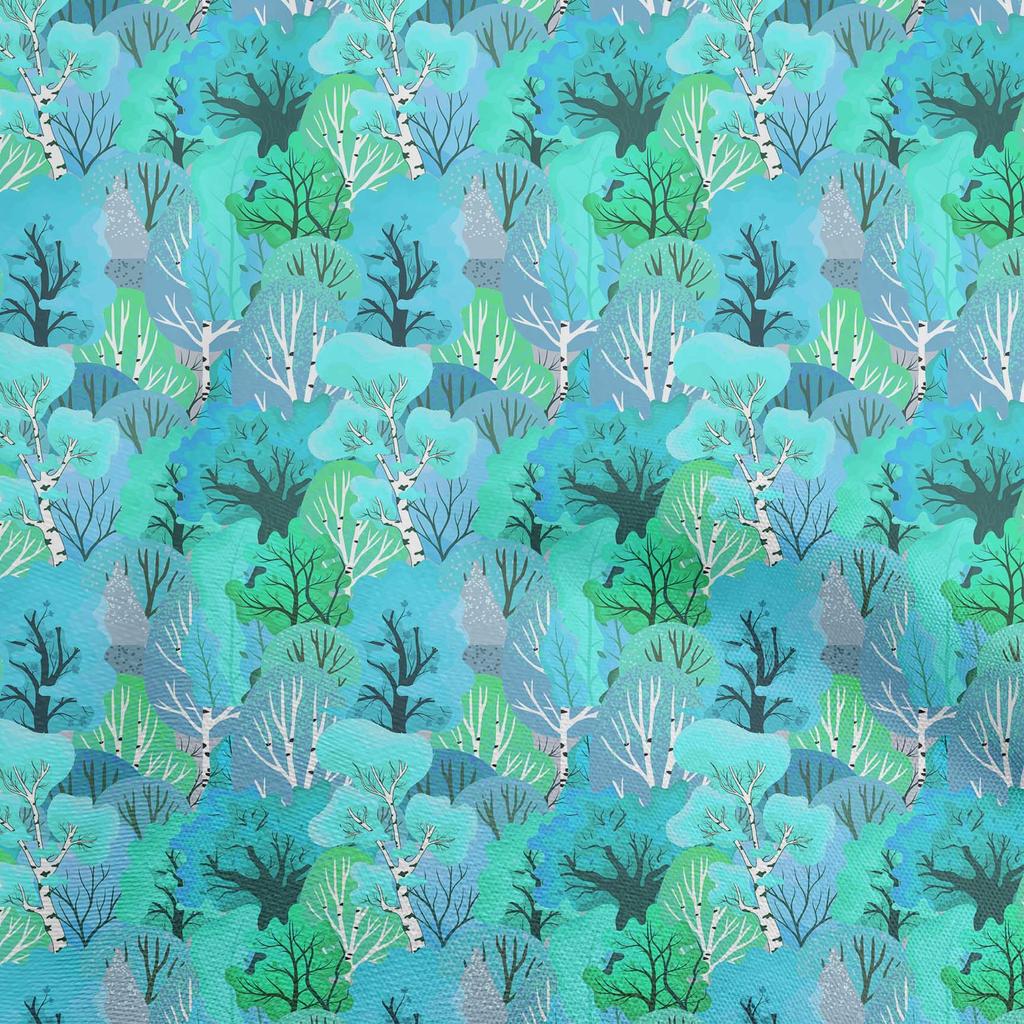 oneOone Cotton Poplin Green Fabric Autumn Craft Projects Decor Fabric Printed By The Yard 42 Inch