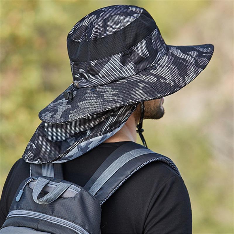Summer Sun Hats UV Protection Outdoor Activity Hunting Fishing Cap for Men and Women Hiking Camping Visor Bucket Hat Removable Fisherman Hat