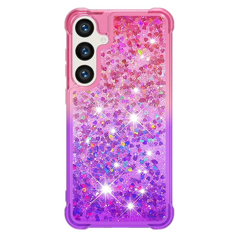 S24 Fe Case On For Funda Samsung Galaxy S24 FE Cover Glitter Dynamic Liquid Case For Samsung S 24 Ultra S24+ S24FE Cases Coque