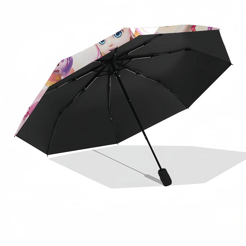 Princess, Friends Automatic Opening and Closing, 8 rib Structure Portable Umbrella, Suitable for Men and Women in All Seasons  Perfect Gift
