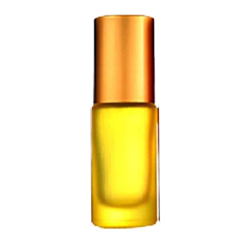 5/10ml Glass Roller Bottle For Essential Oils Aromatherapies Refillable Portable Roll On Container Practical Leakproof Design