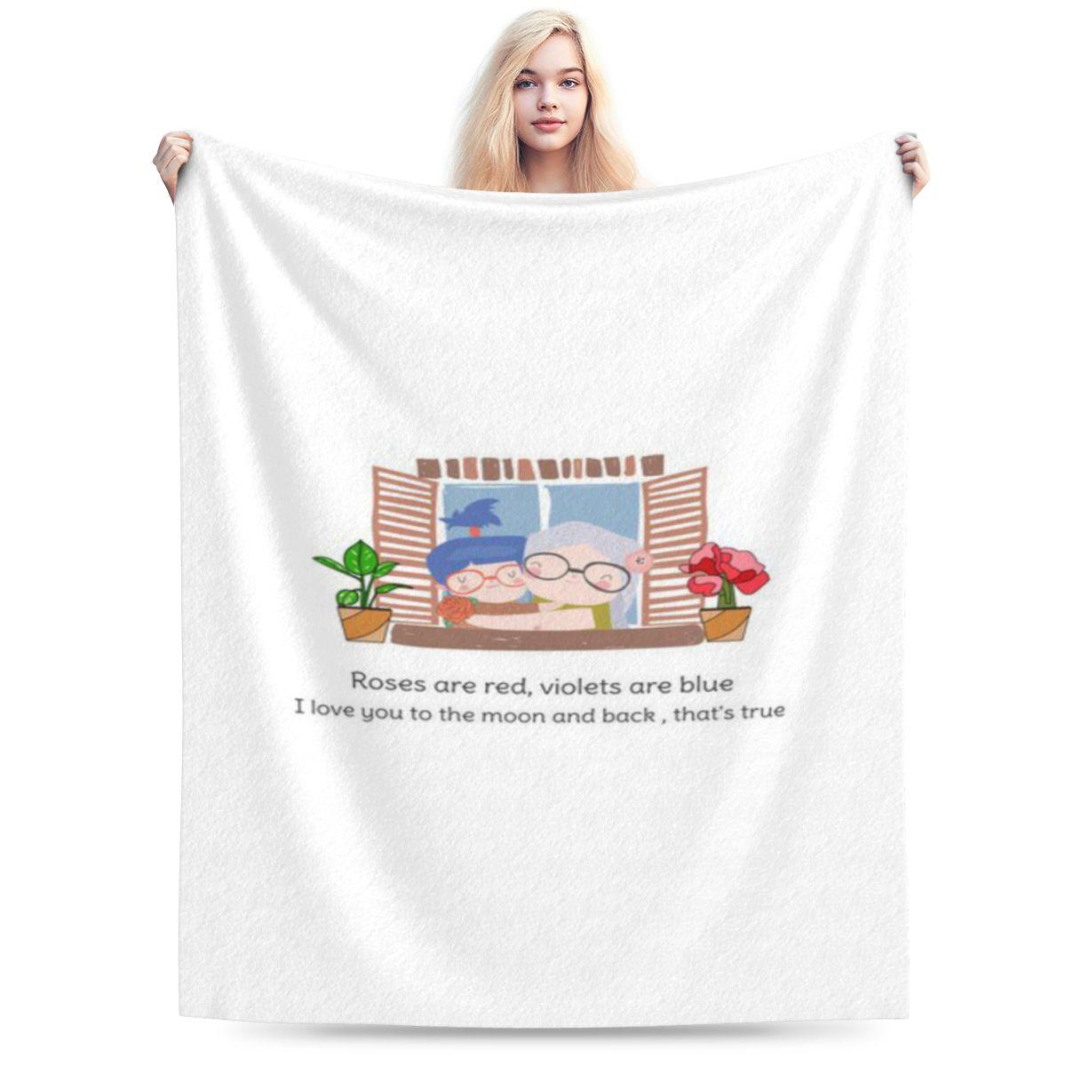 

Roses Are Red Violets Are Blue Personalized Warm Gift An UltraSoft Micro Fleece Blanket 75x100cm 30x40in