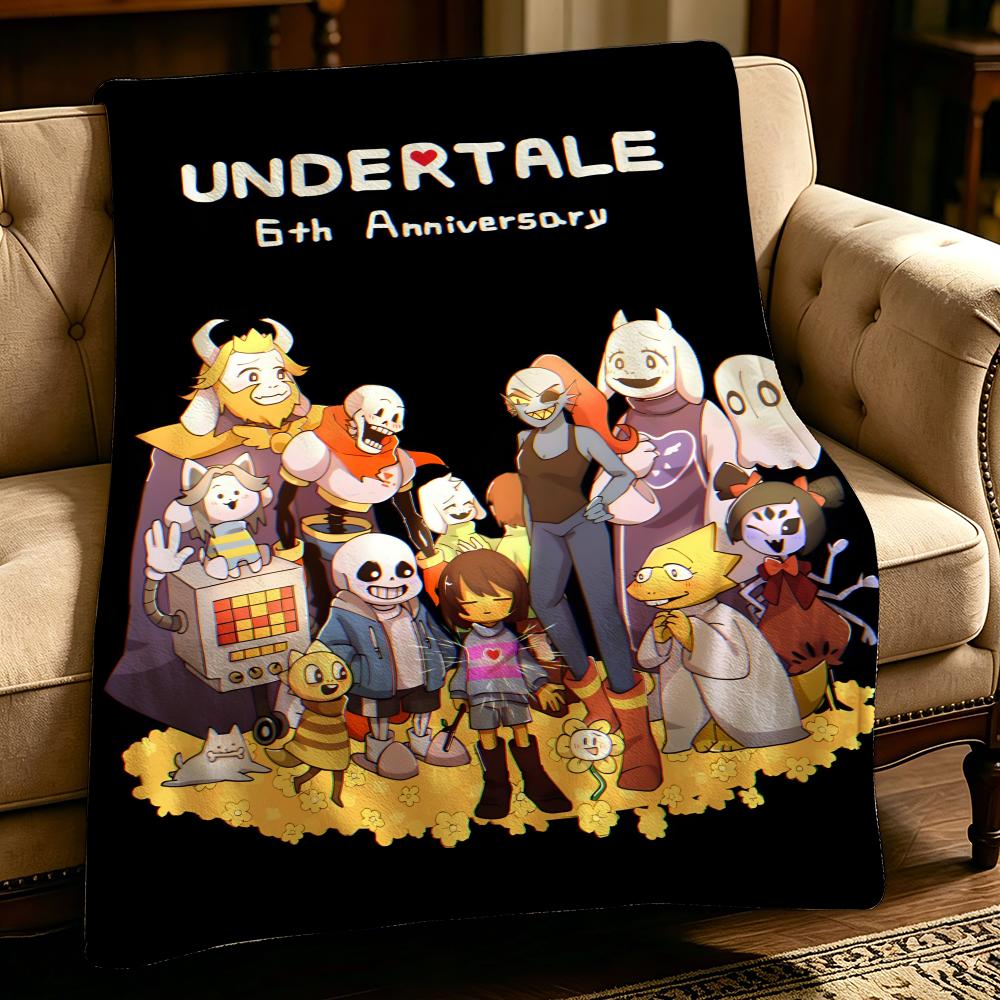game U-Undertale-e Throw Thick Comfort Flannel Quilt, Multi-scene Use Indoor Outdoor Daily Nap