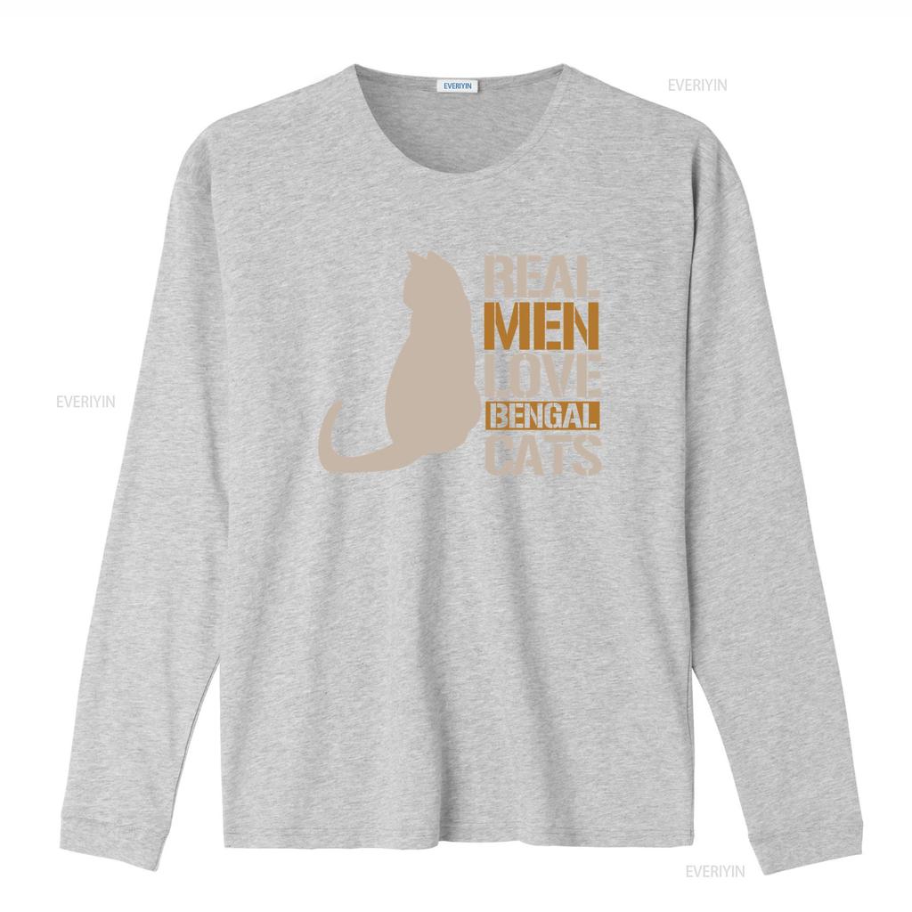 Katzenpapa T-Shirt Besitzer Bengal Echte Männer Lieben Katzen vintage Gewaschen Designer-Kleidung Stilvoll homme Lässig Atmungsaktiv Unisex