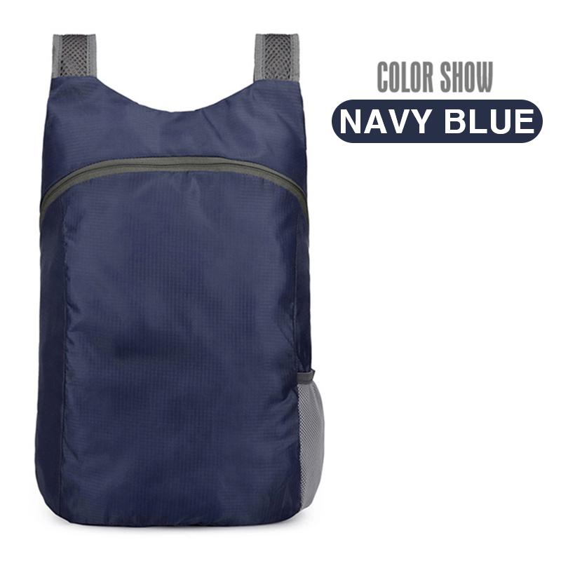 

20л легкий складной рюкзак сверхлегкий складной рюкзак для путешествий спортивный рюкзак для мужчин и женщин 41*30*11cm темно-синий