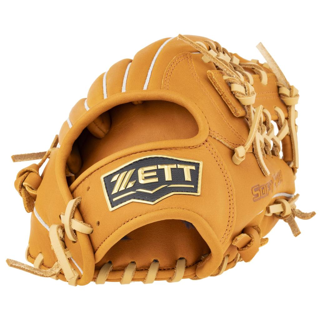 ZETT Youth Soft Steer Baseball Soft Brown x Pastel Size L heights BJG742640 Glove, All-Around, Right-Handed Throw, Brown, (For 140-155cm),