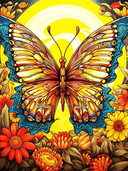 Diy Diamond Painting Mosaic Butterfly Sunflower Full Square/Round Embroidery Cross Stitch Set Animal Floral Home Decor