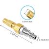 2Pack Heavy-Duty Brass Air Nozzle With Quick Connector,Screw On Tire Inflator Chuck For Tire Inflator Gauge Compressor Accessories, Twist-On Chucks