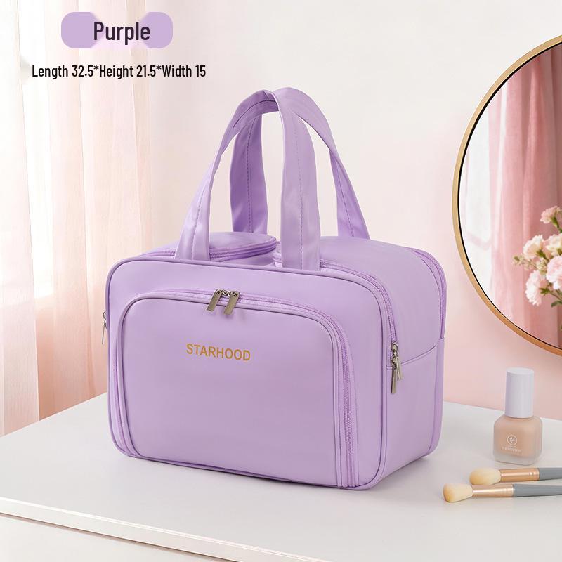 Large Capacity Multi-functional Makeup Bag with Multi-layer Compartments - Portable Travel Toiletry Storage Bag