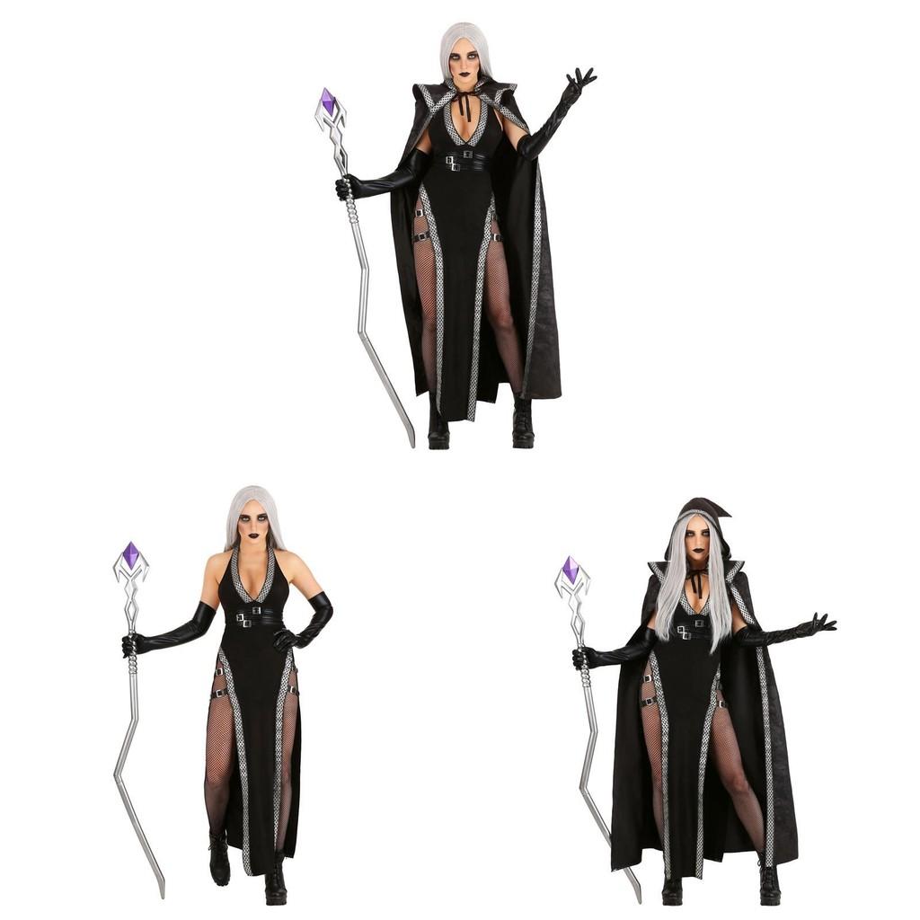 Witch Halloween Costume Cosplay Magic Sorceress Party Role Play Fashion Clothing