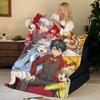 Anime K-Kemono J-Jihen Atılabilen Flanel Battaniye, Yumuşak Sıcak, Dayanıklı ve Yıkanabilir sevimli Havalı