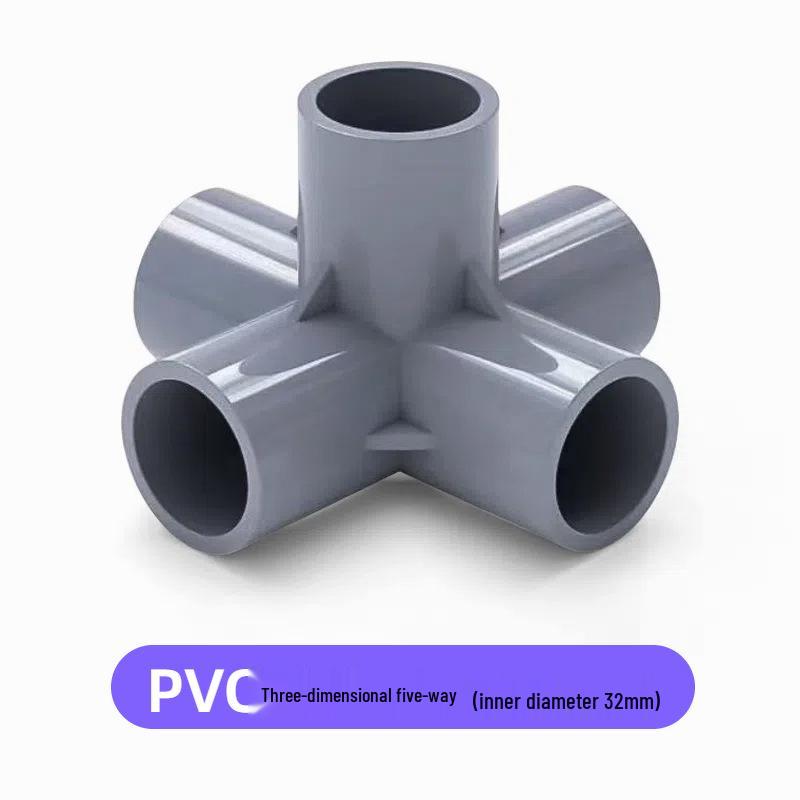 PVC Multi-Directional Shoe and Storage Rack Connector - 3D DIY 25/32mm Pipe Fittings (Tee, 4-Way, 5-Way, 6-Way)