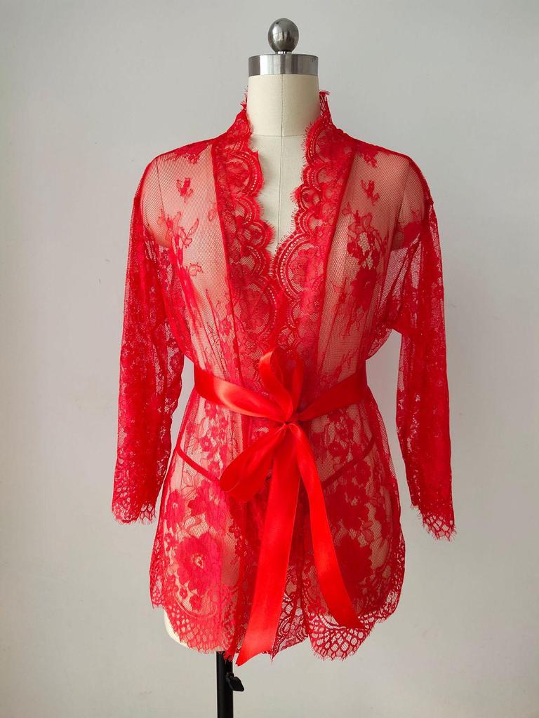 See-Through Sexy Lace Women's Pajamas - European & American Internet Celebrity Bestseller