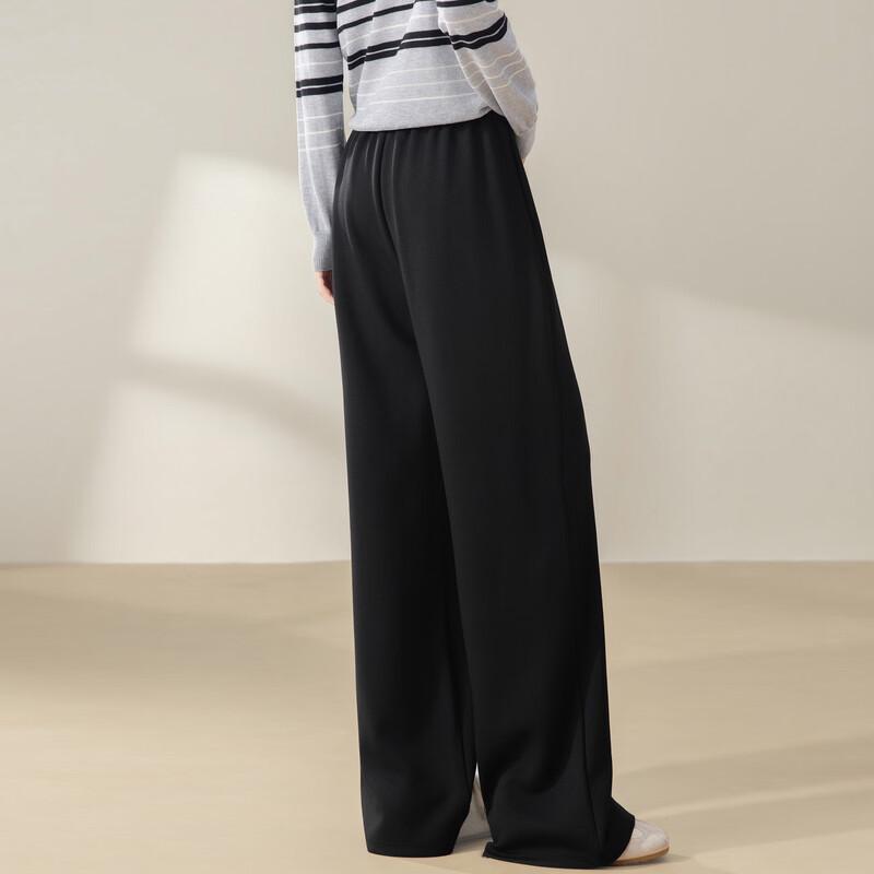 FivePlus Women's High-Waisted Knit Wide-Leg Casual Pants