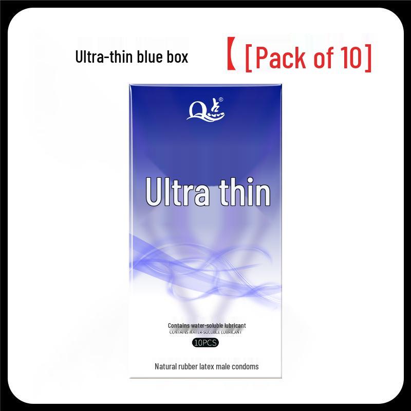 Q Point Ultra-Thin Pink Condoms with 3D Surrounding Particles - Odorless, Super Lubricated, Female Pleasure Enhancing.