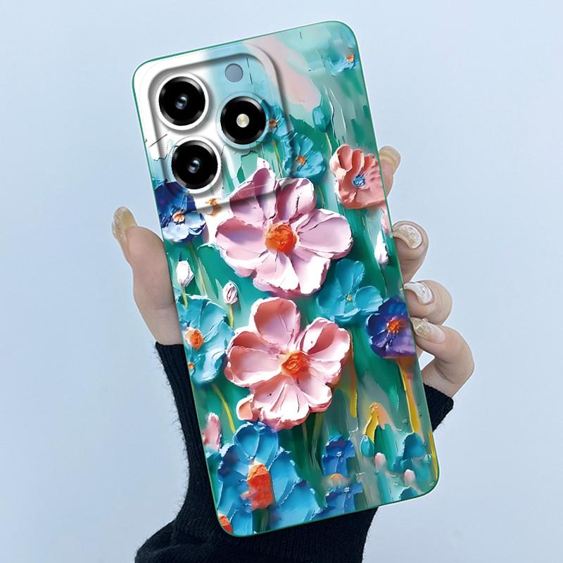 Case For Realme C61 C63 Cute Panda Sweet Girls Cats Silicone Soft Back Cover For Realme Narzo N63 2024 Bumper Protective Casing