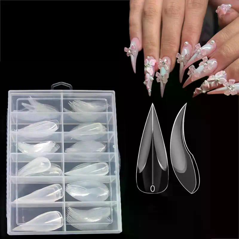 120pcs Mini 3d Cat Claw Dual Nail Form For Extension Of 3D Eagle Claw Reusable Full Cover Molds Halloween Nail Design