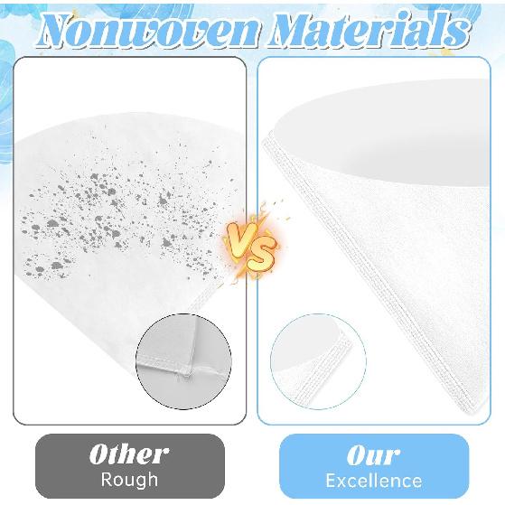 20 pcs 10 Inch Fryer Oil Filter, Non Woven Cooking Deep Oil Cones Strainer Grease Maple Syrup Beeswax Filter for Restaurant Kitchen Cafe Hotel Food