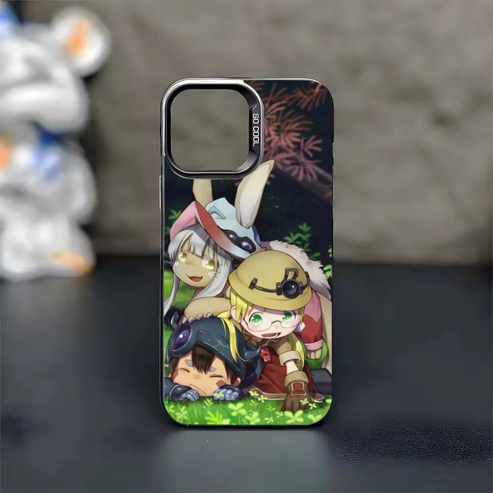 M-Made In Abyss Anime Phone Case For iPhone 17,16,15,14,13,12,11,Pro Max,Plus Candy Silver Cover