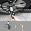 Air Pressure Gauge Tyre Inflator Tyre Pressure Gauge 220 Psi Tyre Inflator Gauge Multifunction Air Pressure Gauge With Valve Core Tool Compressor
