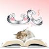 Y2K Cute Cat Paw Print Ring for Women Girls Cat Claw Embrace Tightly Design Open Rings Fashion Party Birthday Finger Rings Gifts