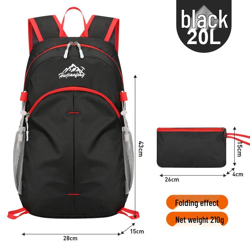 Unisex Ultra-Light Large Capacity Foldable Travel & Sport Backpack for Hiking and Cycling