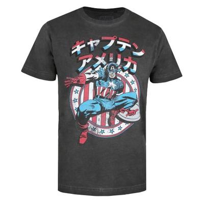 Camiseta lavada japonesa para hombre