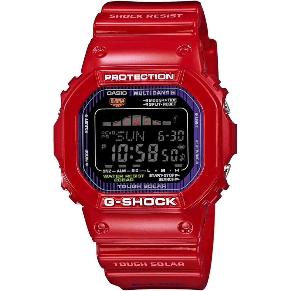Casio G-Shock G-Lide Solar Radio Men s Watch Red  GWX-5600C-4JF
