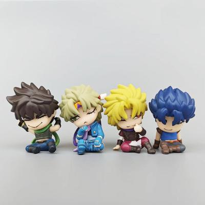 4pcs/Set JoJo's Bizarre Adventure Action Figure Toy PVC Model Figures For Fans Gift