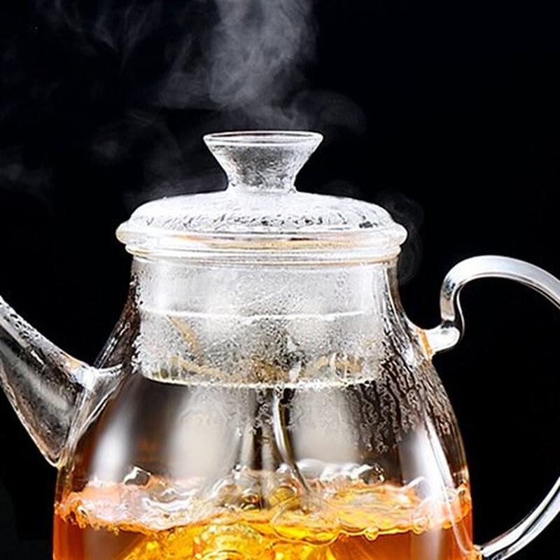 ZISIZ Glass Steaming Teapot