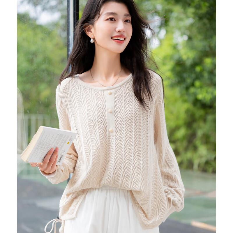 MOKANA Women's Casual Long Sleeve Knit Top