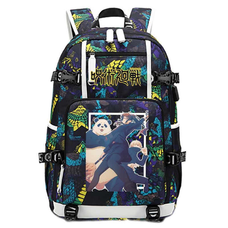 Bag Anime Peripheral Five Wushu Second Dimensional Backpack for Junior High School Students and Elementary School Students Large Capacity Backpack