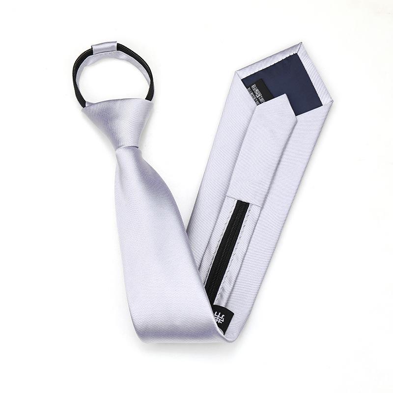 Black Zipper-Free Lazy Blue Men And Women Business Dress Interview To Work Groom Wedding Korean Version Narrow Tie
