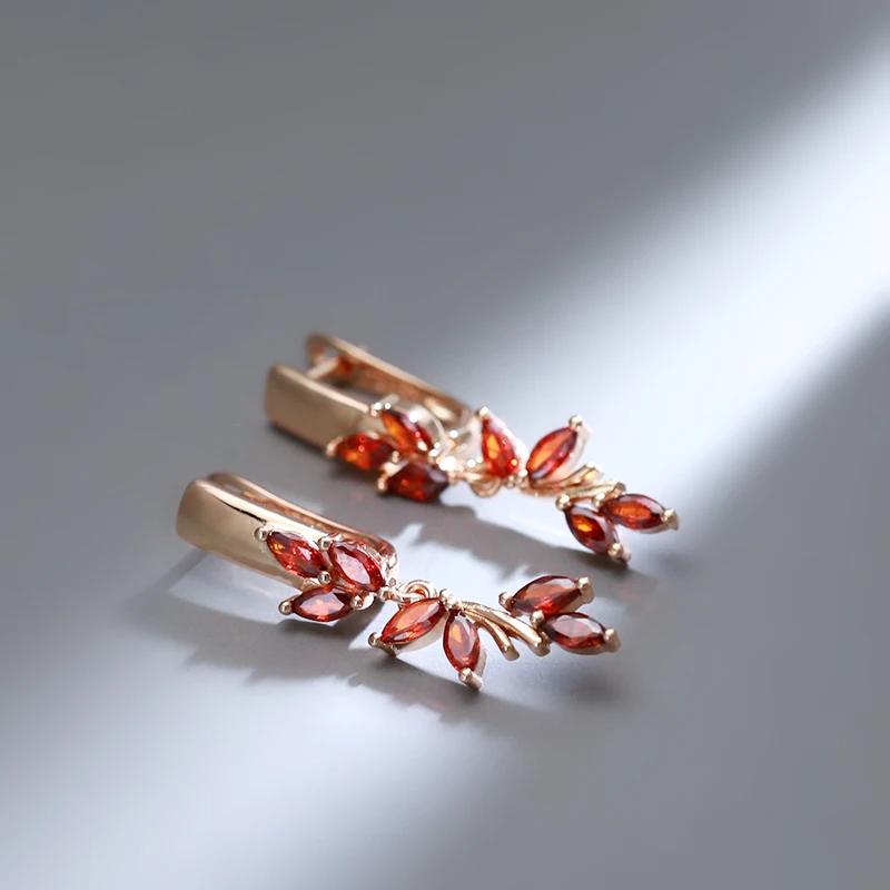 1 пара длинных висячих сережек золотого цвета для женщин — фото 3