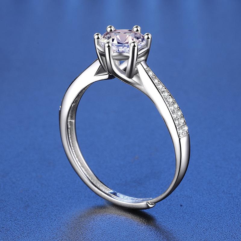 Tancise – bague classique en argent Sterling 925, Moissanite, bijoux pour dames, cadeau de fête de promesse de mariage