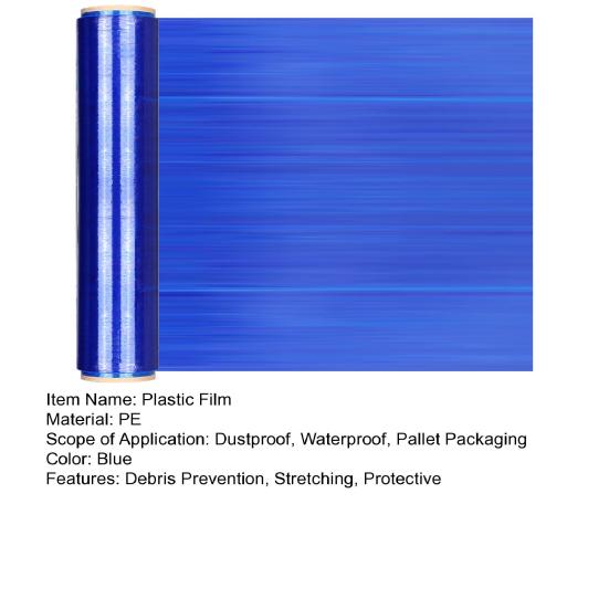 1 rolă de folie colorată PE Apărătoare pentru prevenirea deșeurilor, întindere, folie de protecție pentru protecție împotriva vântului