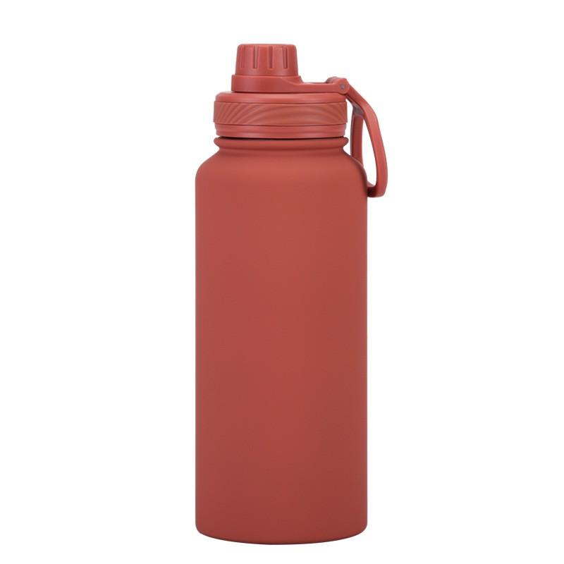 1L Stainless Steel Vacuum Insulated Water Bottle With Wide Mouth Portable Outdoor Sports Travel
