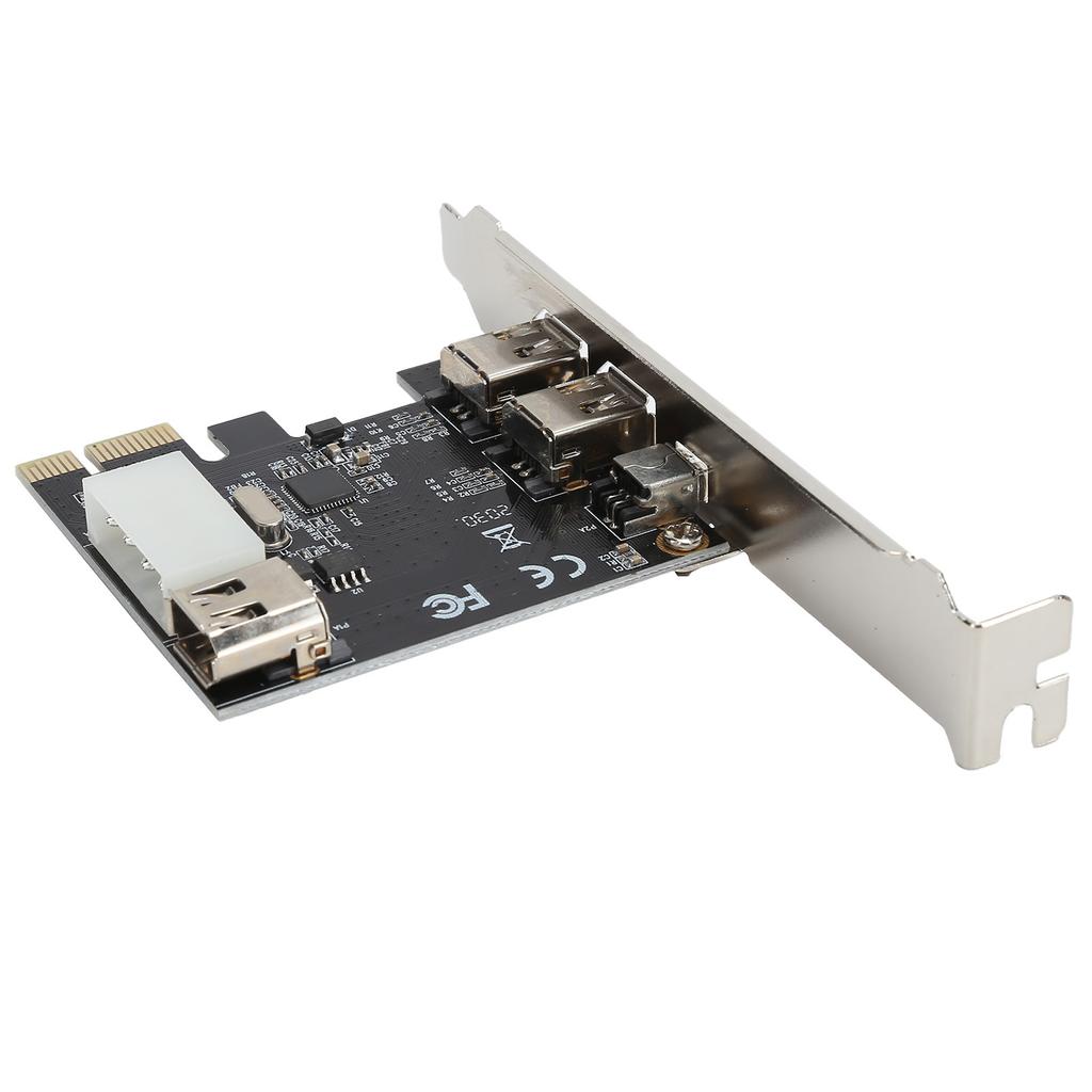 PCIE Capture Card 3 Port Expansion Card 1394 Interface Conversion HD Video Adapter Controller