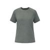 Pl Rn Prem Wool Ss Merino Wool Breathable Moisture-Wicking Comfortable Crew Neck Pullover Short Sleeve T-Shirt Women T-Shirts Gray LC3078000