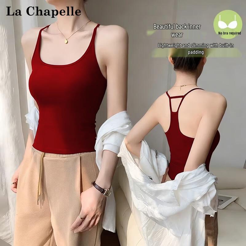 La Chapelle Women's Built-in Bra Tank Top