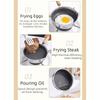 Stainless Steel Hot Oil Splashing Pot Non-Stick Pancake Skillet Omelette Pan  Outdoor Camping