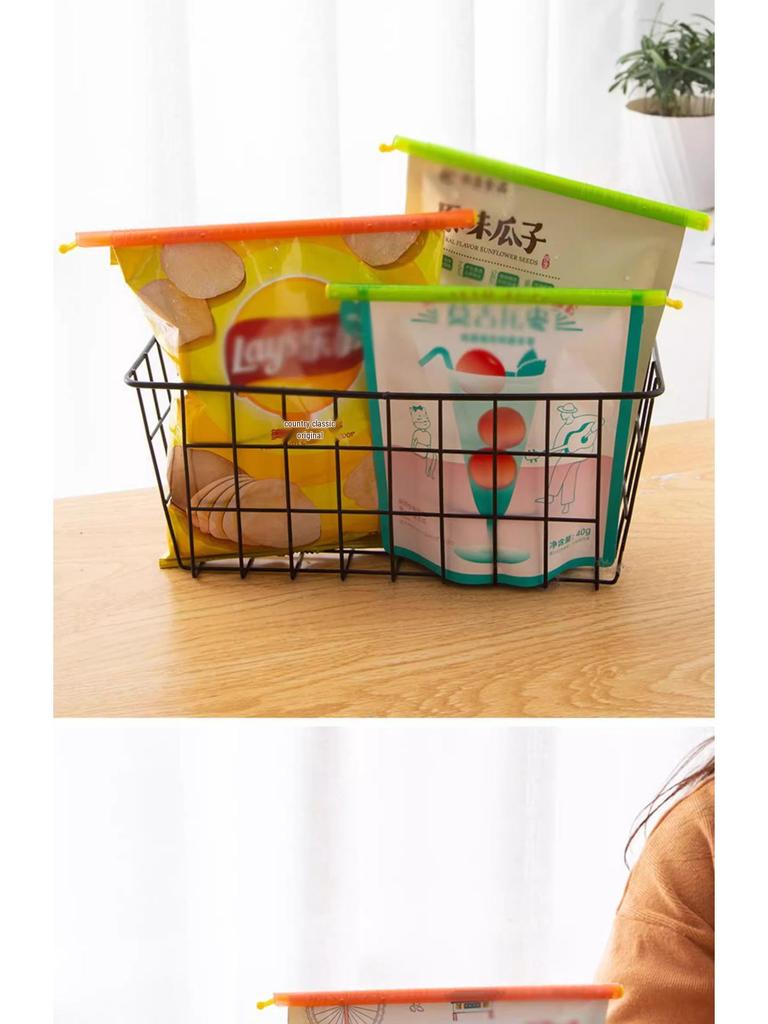 Kitchen Food Storage Bag Sealing Clips for Snacks and Tea