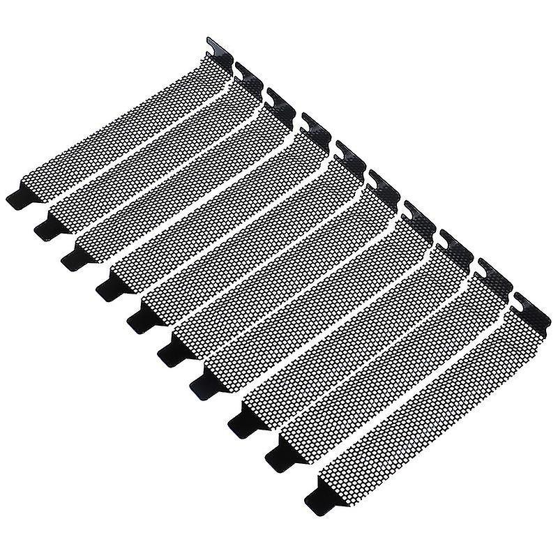 10 Stück Neue Schwarze PCI-Steckplatzabdeckung Staubfilter Blindplatte Hartstahl-hao