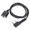 1m 2-Pin K Type Extender Cord Wire Replacement Ham Radio Accessory for Baofeng UV-5R 888S Microphone Headset Mic Cable