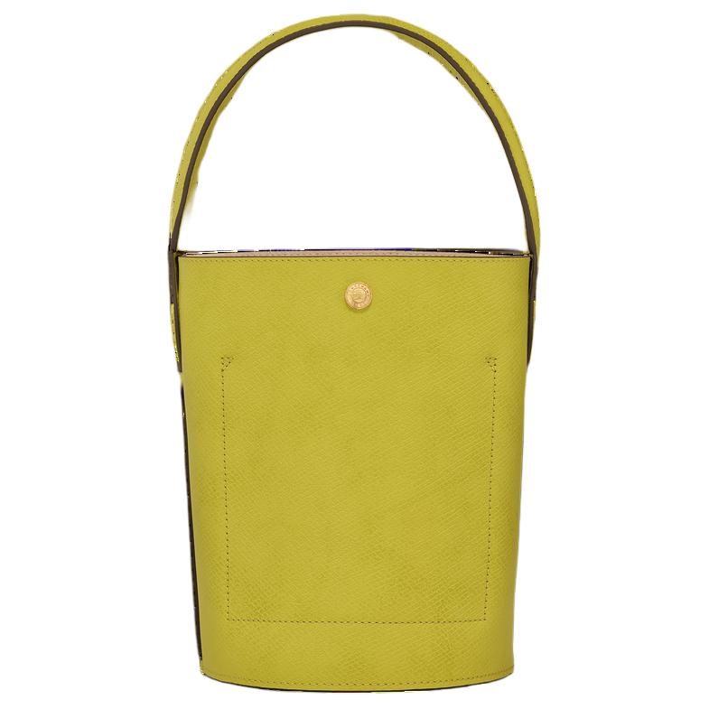 Longchamp Épure Logo Snap Closure Leather Bucket Bag Small Women Handbags Kiwifruit-Green 10161HYZ036