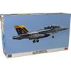 Hasegawa 1/72 US EA-18G Growler VAQ-131 Lancers Plastic Model 02528 (Aircraft) Molded Color