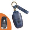 Retro key cover is suitable for Ford Focus Mondeo cover, sharp edge leather shell, pure handmade key bag chain.