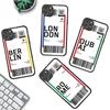 INS Light Ticket Airplane Phone Case For IPhone 14 11 12 13 Mini Pro Max 8 7 Plus X XR XS MAX Translucent Matte Cover