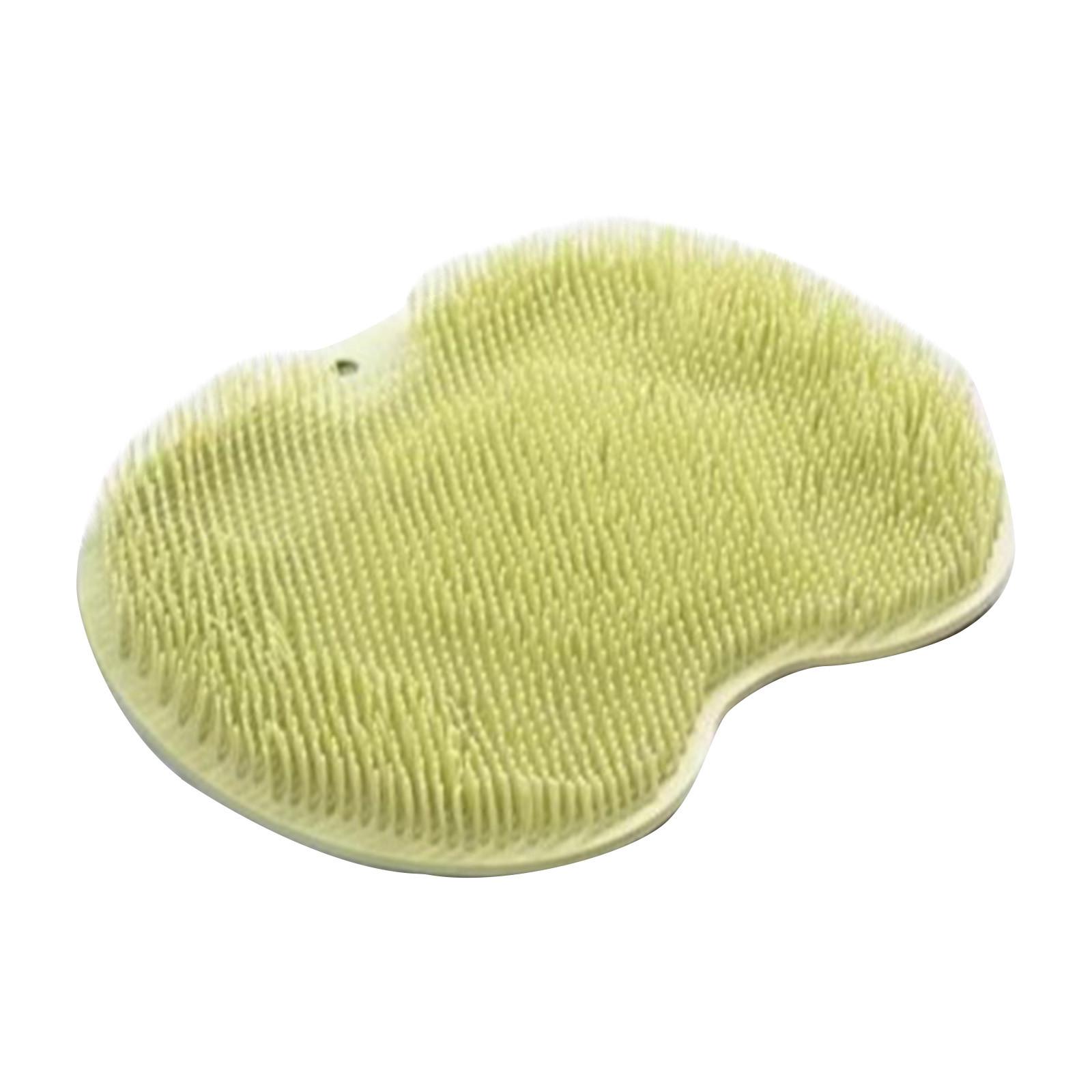 

Силиконовый коврик для душа, 2025 Новый силиконовый коврик для ног для душа, Массажная подушка для спины с присосками Нескользящий Отшелушивающий One Size светло-зеленый