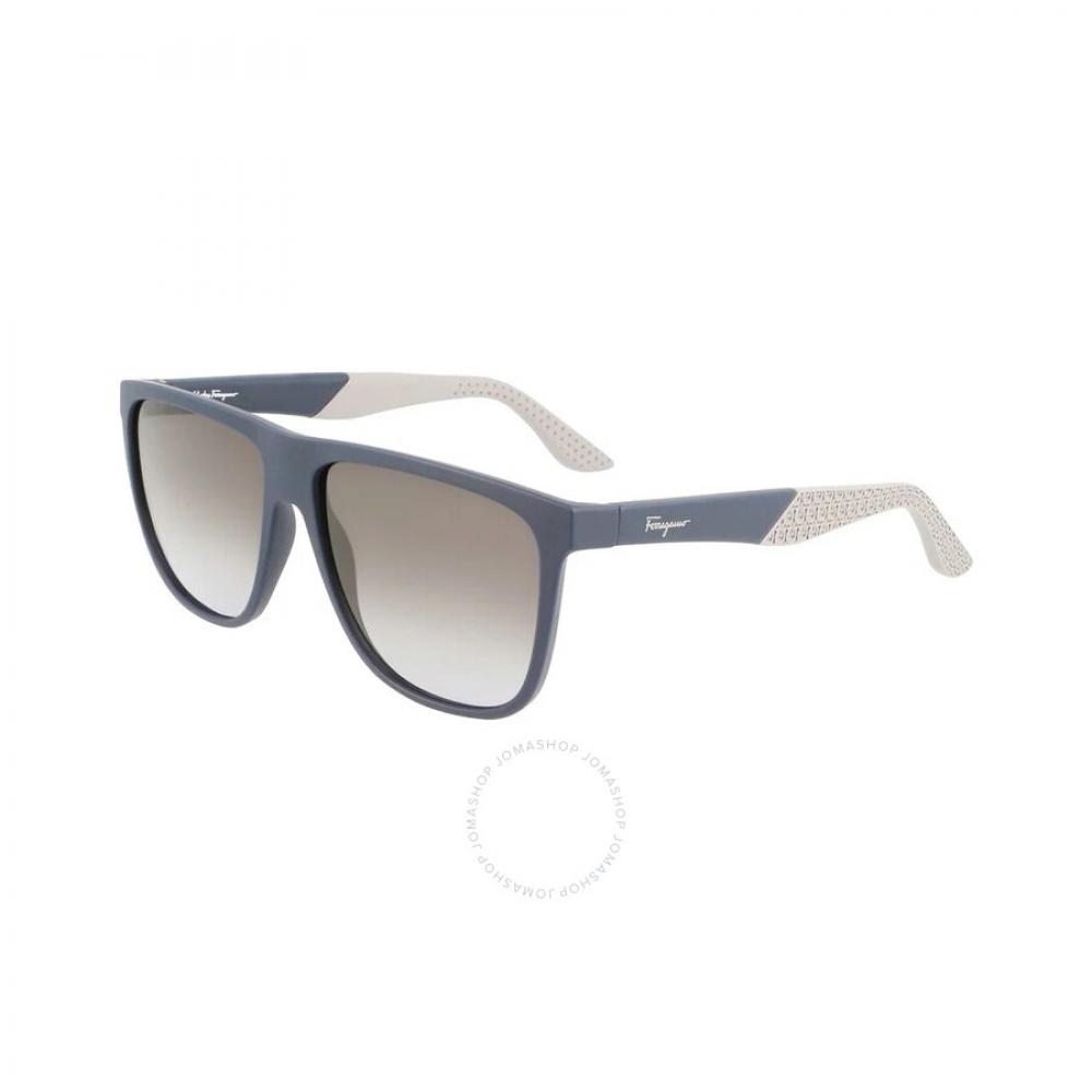 

Salvatore Ferragamo Grey Gradient Browline Men S SunglaSSeS Sf1065S 401 59